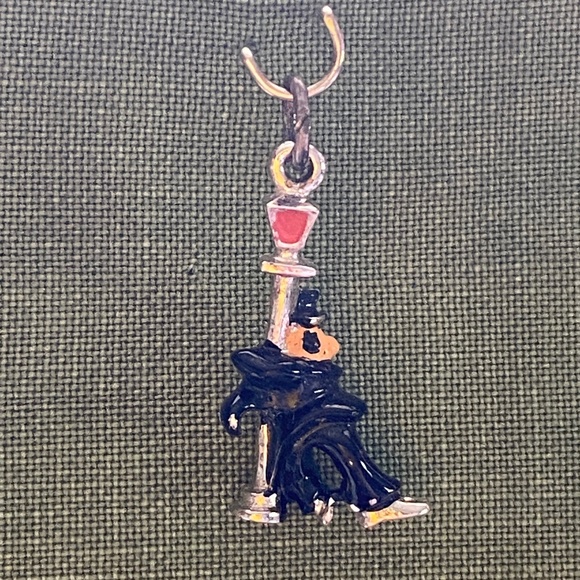 VTG I Sterling Enameled Lush On Lamppost Charm - Picture 11 of 16